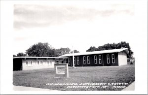 Real Photo Postcard Immanuel Lutheran Church in Washington, Iowa