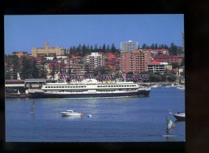 FE2532 - Australian Ferry - Freshwater departing Manly - postcard