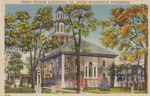 Christ Church Where Washington Worshipped Alexandria Virginia 1942