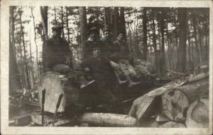 Lumberjacks Men Logging c1910 Real Photo Postcard #1 dcn