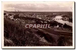 Joigny - General view Taking the Cote St Jacques - Old Postcard