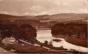 NETHERBARNS GALASHIELS UK VIEW OF THE TWEED PHOTO POSTCARD 1930