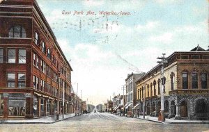 East Park Avenue Waterloo Iowa 1907 postcard