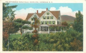 Intervale New Hampshire Maple Villa Hotel 1931 White Border Postcard Used