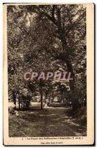 Old Postcard The Foyer has the Indirect Realville An alley in the park