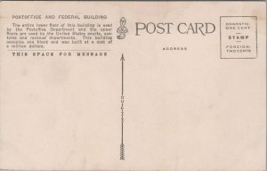 Federal Building Post Office Los Angeles California Postcard C095