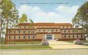 Arabia Temple Crippled Childrens Clinic Houston Texas postcard