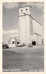 Colby Kansas Grain Elevator Real Photo Vintage Postcard U2432