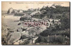 Old Postcard Tregastel Descent to the Sea of ​​Castel Saint Anne