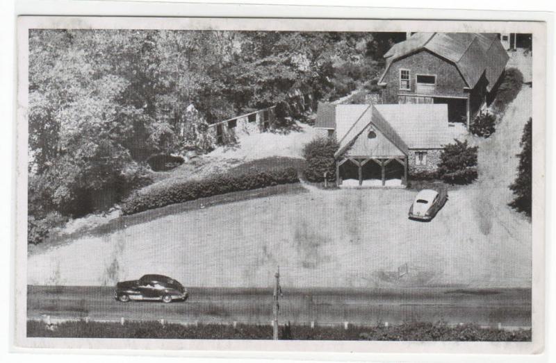 Penobscot County Cabins Cars Aerial View Veazie Maine postcard