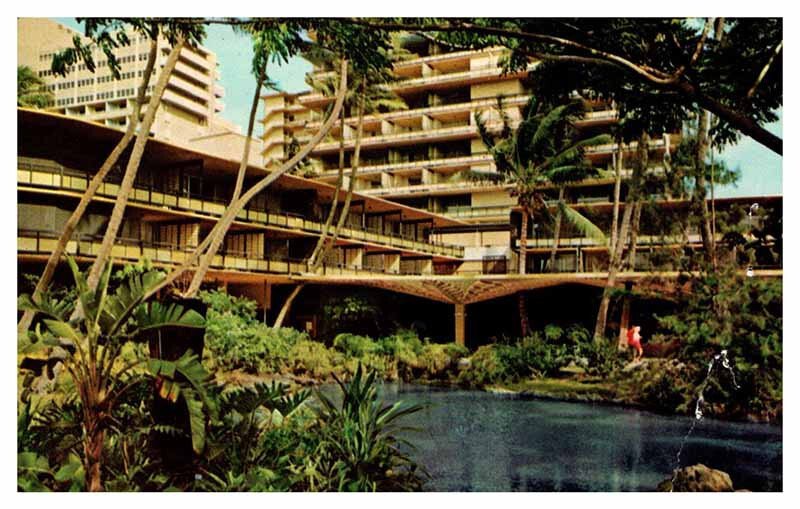 Postcard HOTEL SCENE State of Hawaii HI AS3485