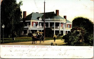 Postcard The Casino, Roger Williams Park in Providence, Rhode Island~3480