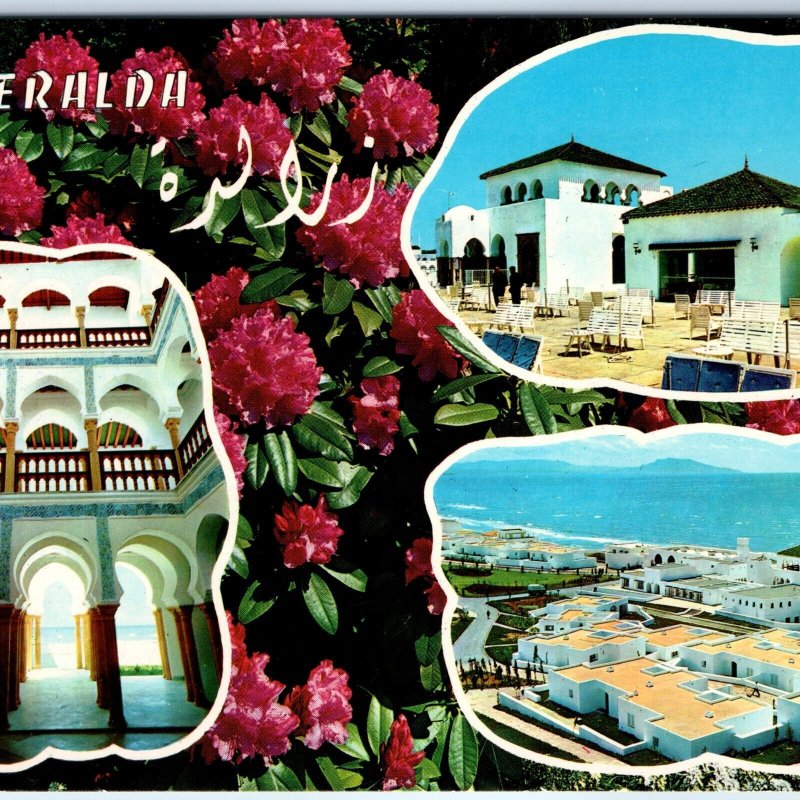 c1970s Zeralda, Algiers Algeria Greetings Station Balneaire Resort 4x6 PC Vtg M5