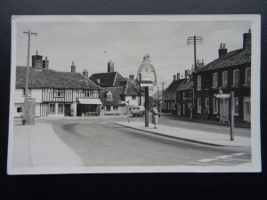 Suffolk WICKHAM MARKET shows FULLWOOD VAN - Old RP Postcard