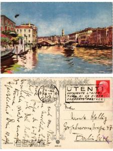 CPA Venezia Canal Grande e Ponte di Rialto. ITALY (520343)