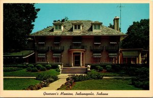 Vtg Indianapolis Indiana IN Governor's Mansion 1960s Unused Postcard