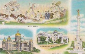 Iowa Westward The Iowa Capitol Building Historical Building Soldiers And Sail...