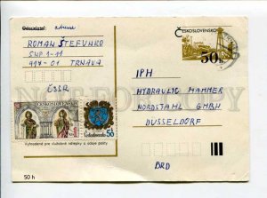 422199 Czechoslovakia to GERMANY 1973 year Postal Stationery postal postcard