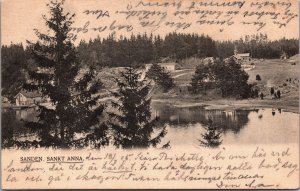 Sweden Sanden Sankt Anna Vintage Postcard C213