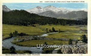 Thompson Canon - Rocky Mountain National Park, Colorado CO Postcard