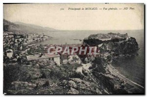 Old Postcard Principality of Monaco general view