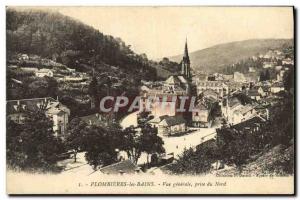 Old Postcard Plombieres Les Bains Vue Generale Taking North