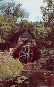 Ye Ol' Mill Memo of Yore At Spook Cave McGregor, Iowa USA View Postcard Backing 