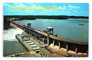 Greetings From Bagnell Dam Lake Of The Ozarks Missouri Aerial View Postcard