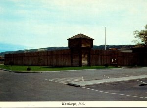 Canada British Columbia Kamloops Riverside Park Reconstructed Fort