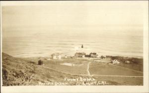 Point Loma CA Lighthouse c1910 Real Photo Postcard