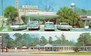 Hardeeville South Carolina Magnolia Restaurant Multiview Vintage Postcard K33223