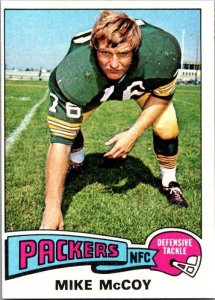 1975 Topps Football Card Mike McCoy Green Bay Packers