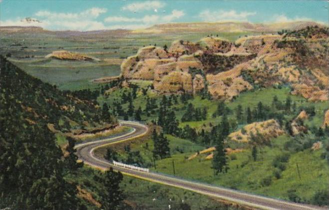 Nebraska Winding Highway Through Western Nebraska