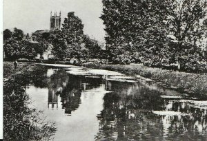 Hampshire Postcard - View By River - Carlton Road - Andover  AB409