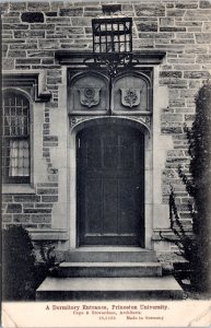 Postcard NJ Princeton - Dormitory Entrance Princeton University