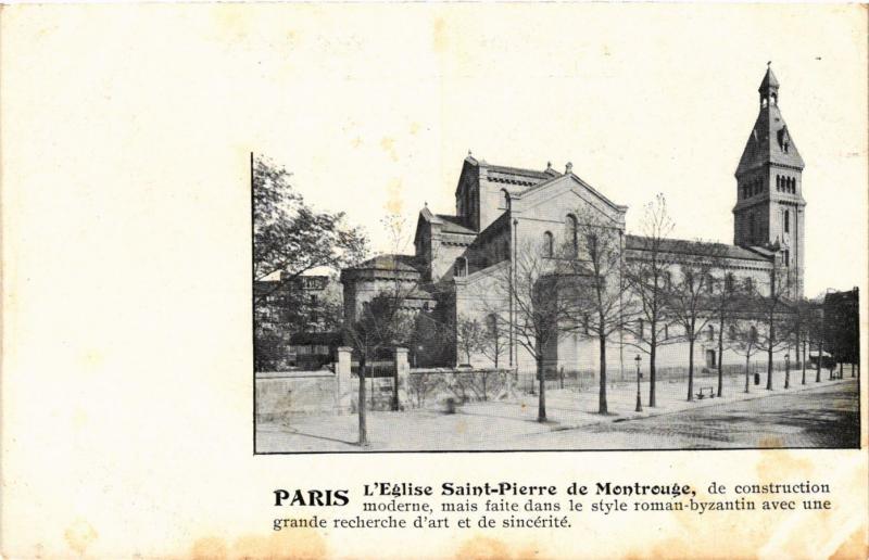 CPA Paris 14e Paris-L'Eglise St-Pierre de Montrouge (311137)