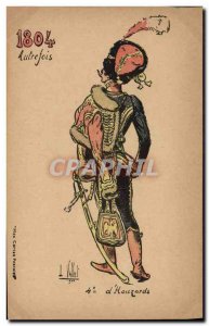 Old Postcard Fantasy Illustrator Vallet 1804 4th Hussars Army