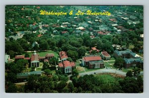 Lexington VA- Virginia Aerial View Washington Lee County Vintage Chrome Postcard