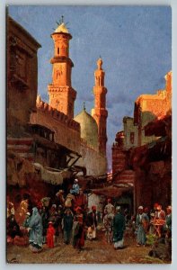 Egypt   Cairo Street Scene   Postcard