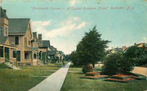 ROCHESTER NY PORTSMOUTH TERRACE TYPICAL RESIDENCE STREET POSTCARD c1910