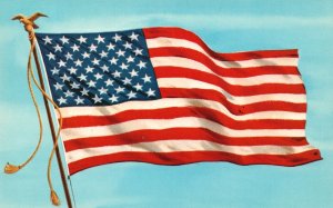 Vintage Postcard The Stars & Stripes Old Glory The National Flag United States