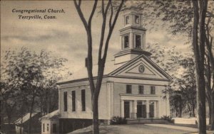 Terryville CT Congregational Church c1930s-40s Linen Postcard