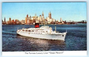 Cruise Ship OCEAN MONARCH Furness Luxury Liner - Advertising Postcard