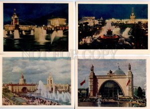 284671 USSR 1956 All-Union Industrial and Agricultural Exhibition 12 postcards