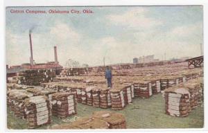 Cotton Compress Oklahoma City OK 1909 postcard