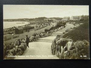 Glamorgan BARRY ISLAND Promenade Gardens & Friar's Point c1930s RP Postcard