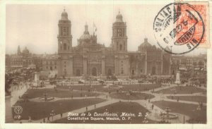 Mexico Constitution Square Mexico Plaza de la Constitucion RPPC 04.76