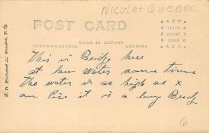 Pont De Nicolet Quebec Canada Iron Bridge Real Photo Postcard