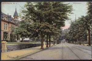 America Postcard - Broadway, Paterson, New Jersey   9247