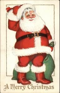 Christmas - c1910 Embossed Santa Claus - Postcard #16 bck